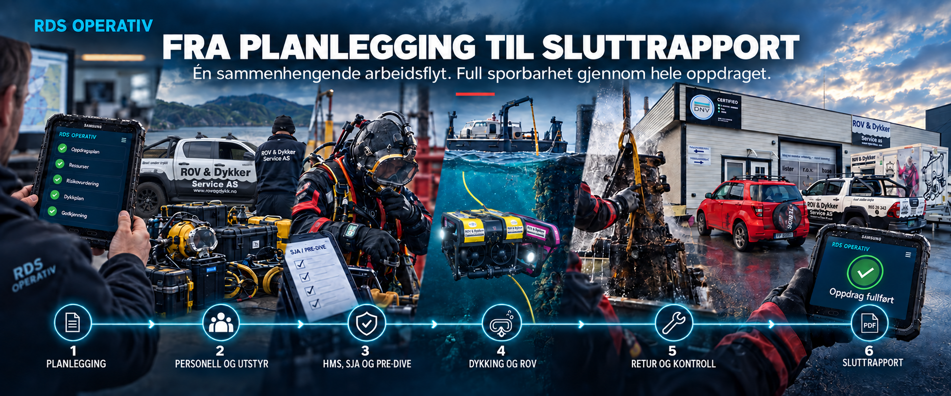 Dykkerfirma Agder og Rogaland ROV og Dykk RDS operative