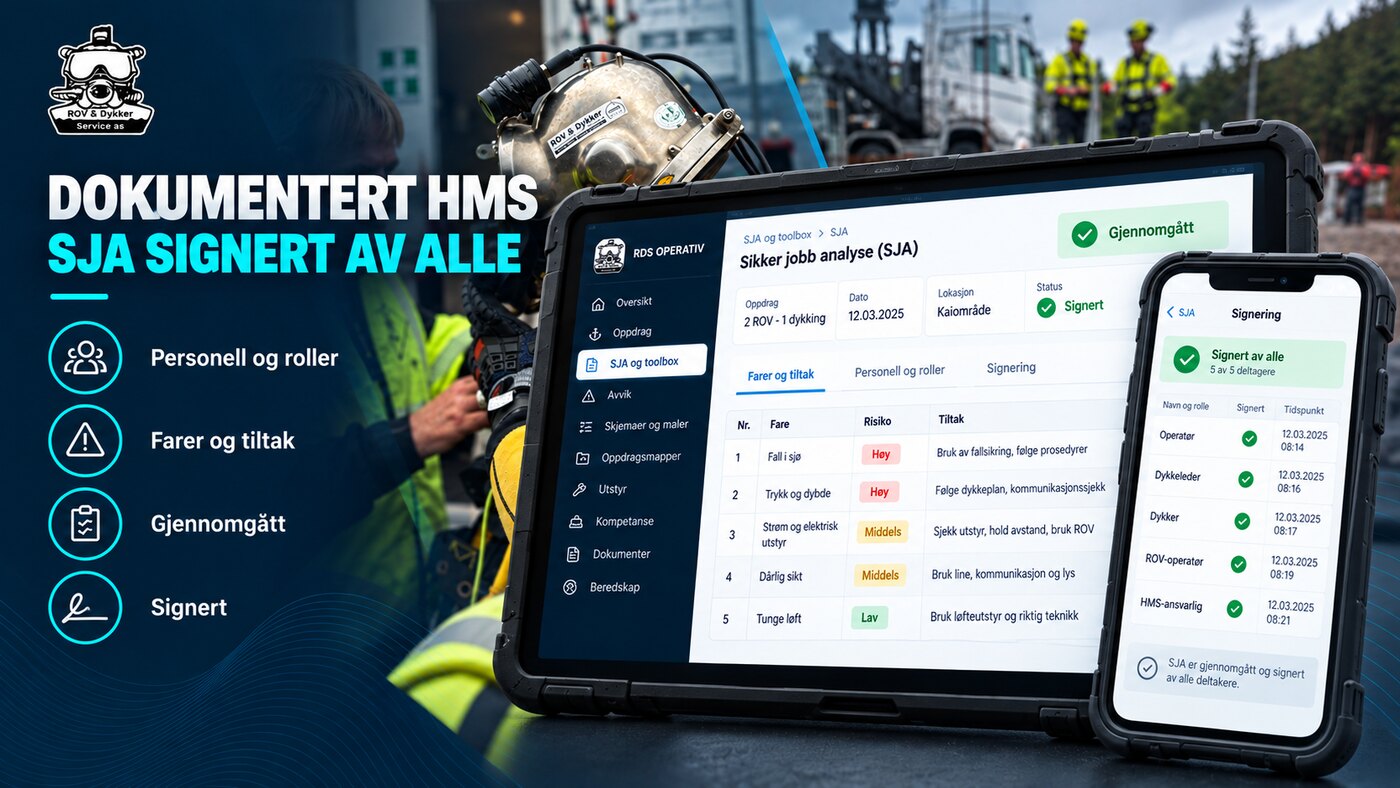 dykkerfirma-hms sja før dykk