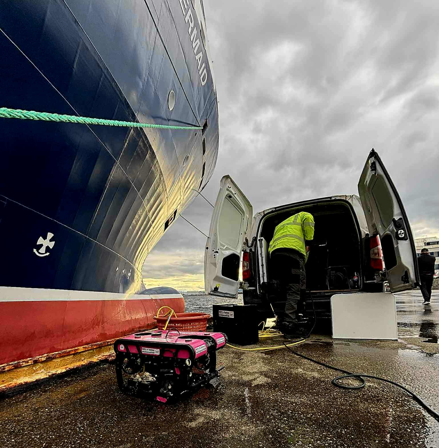 ROV-inspeksjonsteam mobilisert ved fartøy