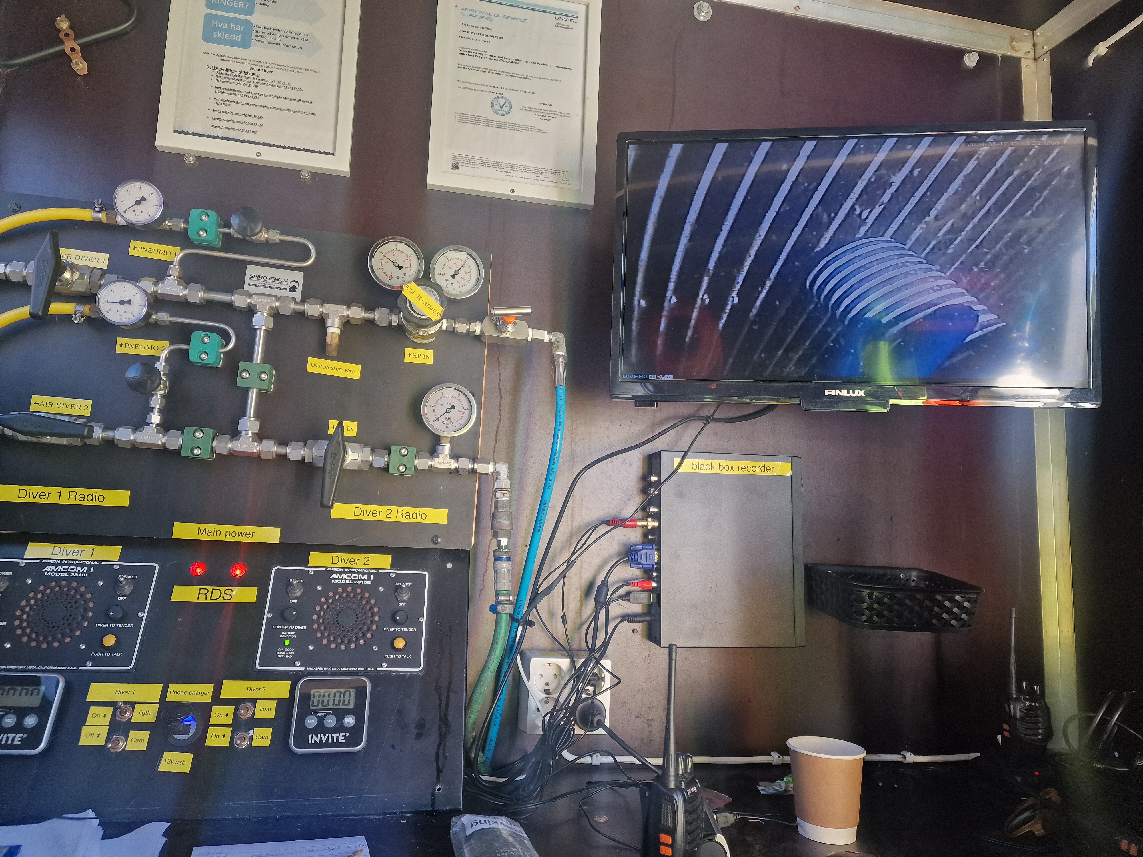 Eget arkivbilde fra kraftverksarbeid – ROV & Dykker Service AS